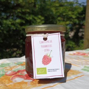 Confiture de Framboises Épépinées EXTRA – 225Gr